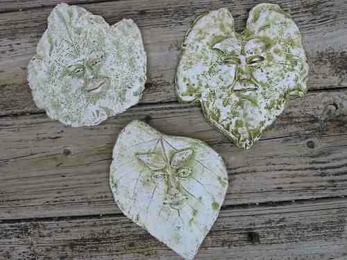 Ancient Graffiti Ceramic Leaf Spirits Plaque 6 Ancient Graffiti Ceramic Leaf Spirits Plaque