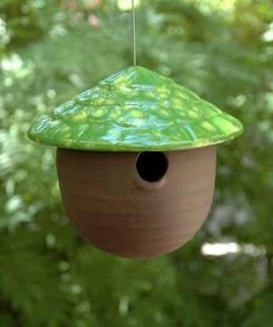 JJ Potts Ceramic Gourd Birdhouse