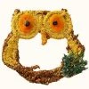 Mr. Bird Big Owl Bird Seed Treat-Grapevine Form