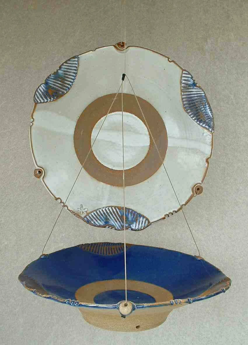 Anthony Stoneware Pottery Hanging Bird Bath 12" Hanging Bird Baths 4 Anthony Stoneware Pottery Hanging Bird Bath 12" Hanging Bird Baths