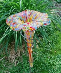 The Birdhouse Chick Tall Glass Butterfly Feeder & Bath 8 The Birdhouse Chick Tall Glass Butterfly Feeder & Bath