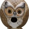 Bobbo Gord-O Owl Wooden Birdhouse Unique Birdhouses 2 Bobbo Gord-O Owl Wooden Birdhouse Unique Birdhouses