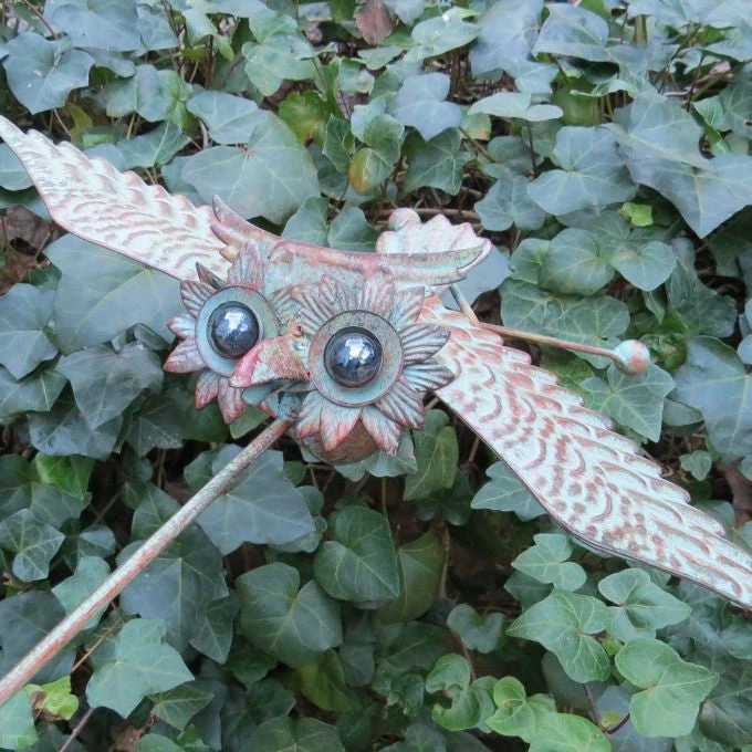Red Carpet Studios Garden Stakes & Whirligigs Floating Owl Kinetic Garden Stake 3 Red Carpet Studios Garden Stakes & Whirligigs Floating Owl Kinetic Garden Stake