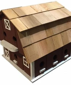Home Bazaar Purple Martin Barn 12-Nest Church Birdhouses, Vintage-Rustic 7 Home Bazaar Purple Martin Barn 12-Nest Church Birdhouses, Vintage-Rustic