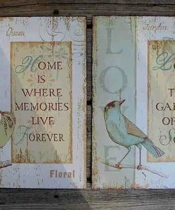 The Birdhouse Chick Plaques, Stepping Stones & Wall Decor Jardin And Oiseau Wall Decor