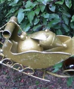 Red Carpet Studios Holiday Reindeer And Sleigh Garden Stake