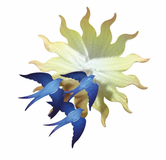 Cricket Forge Plaques, Stepping Stones & Wall Decor Swallows On Sunburst Wall Art 3 Cricket Forge Plaques, Stepping Stones & Wall Decor Swallows On Sunburst Wall Art