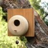 Amaranth Stoneware Mod Stoneware Birdhouse
